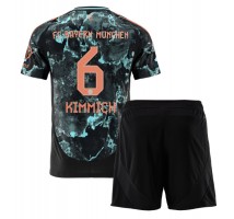 Bayern Munich Joshua Kimmich #6 Koszulka Wyjazdowa dzieci 2024-25 Krótki Rękaw (+ krótkie spodenki)